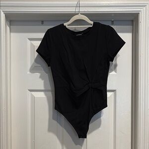 Express Black Short Sleeve Bodysuit M